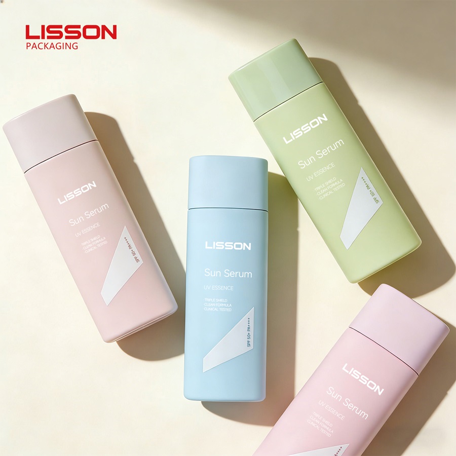 Plastic Sunscreen Cream Bottle