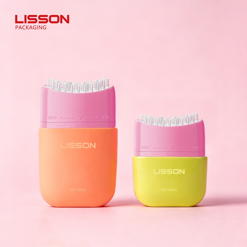 D55 Hair Care Plastic Bottle with Comb Applicator for Scalp and Hair Care