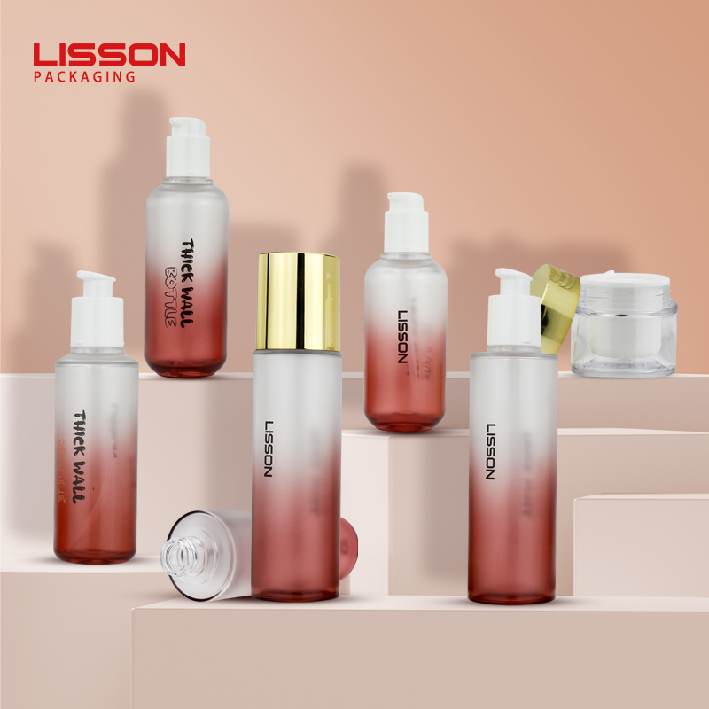60ml 120ml 150ml Empty PETG Thick Wall Cosmetic Bottles and 50g Cream Jars