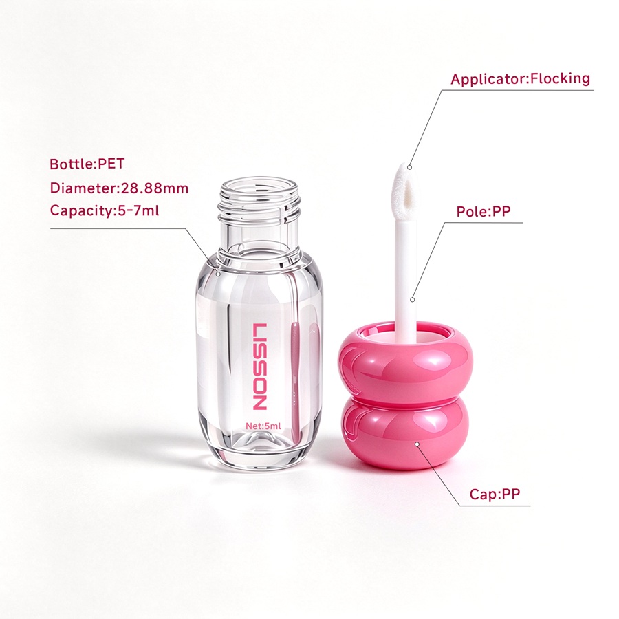 Custom PET Lip Gloss Tube